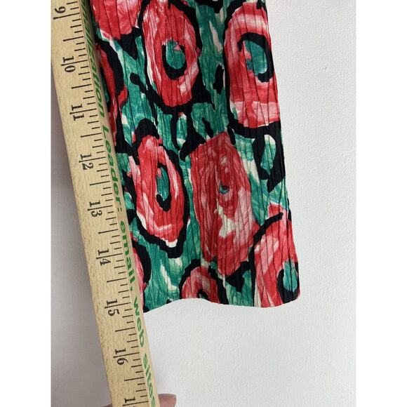 Vintage 80s Outlines Deborah Kuchme 100%Silk Rose Jacket Made in Hong Kong (515) - Picture 15 of 16